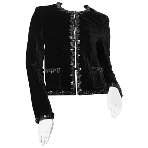 chanel blouson jacket|chanel velvet jacket.